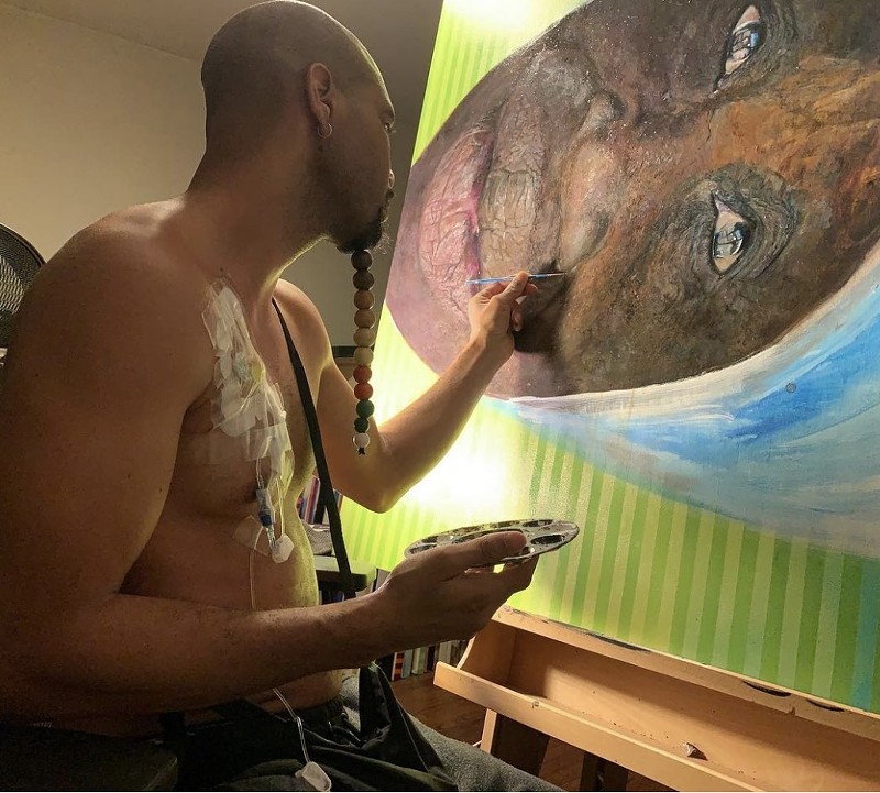 Reuben Cheathem battled cancer and he wants viewers to witness his journey through his art.