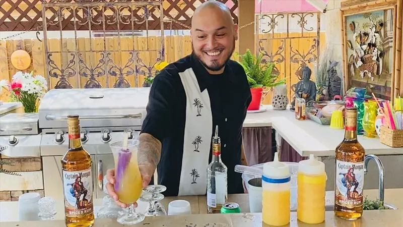 Image: Dallas bartender Fernando Soto shaking things up on Jimmy Kimmel Live!