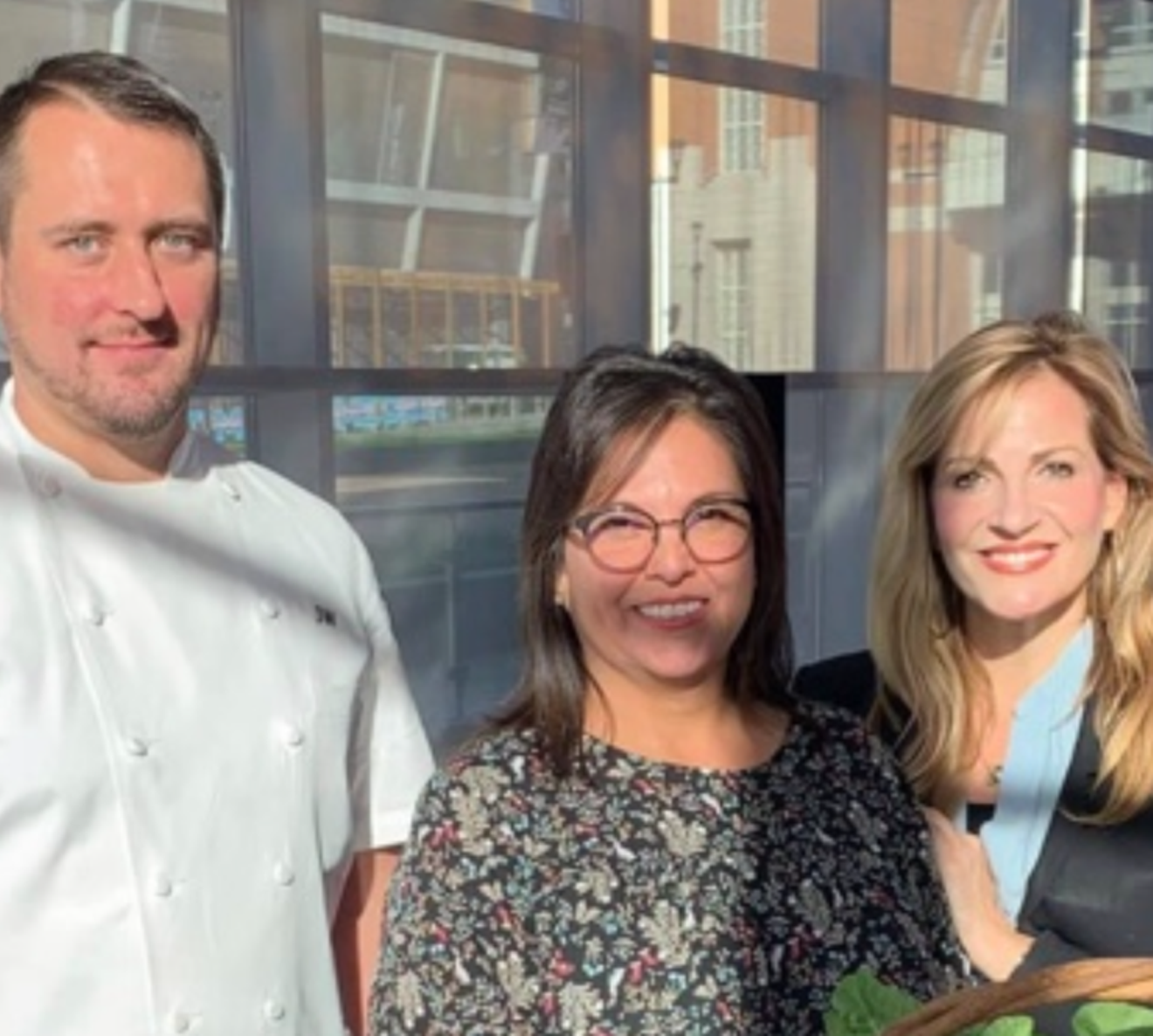 Chef Jacob Williamson, Sofia Herrera-Martinez and Iris Midler