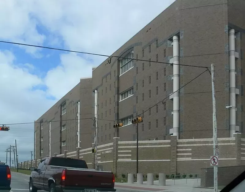Image: Dallas County's Lew Sterrett Justice Center: Calls aren't free, but they're getting cheaper.
