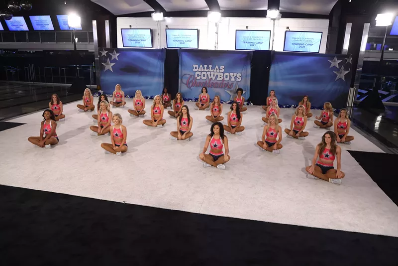 Image: A new group of hopefuls prepare to audition for a spot on the Dallas Cowboys cheerleaders squad on the upcoming season of CMT's Dallas Cowboys Cheerleaders: Making the Team.