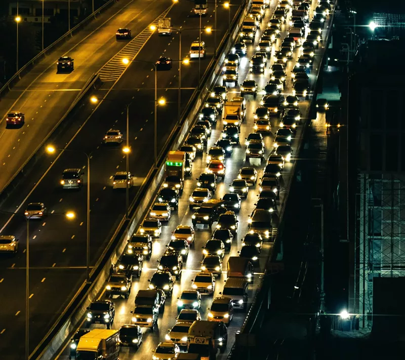 Image: traffic jam