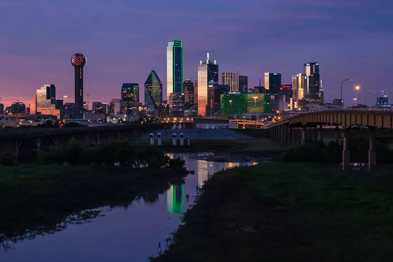 Image: The Dallas city skyline.