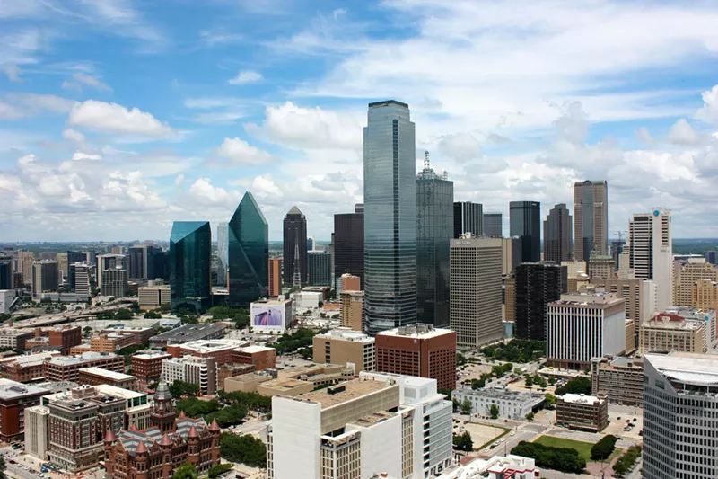 Image: Dallas is a leader in converting downtown office break rooms into residential bathrooms.