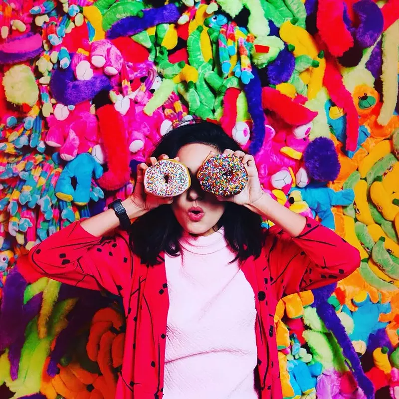 Image: The pop-up Instagram art installations are popular with millennials and the people who put up with them.