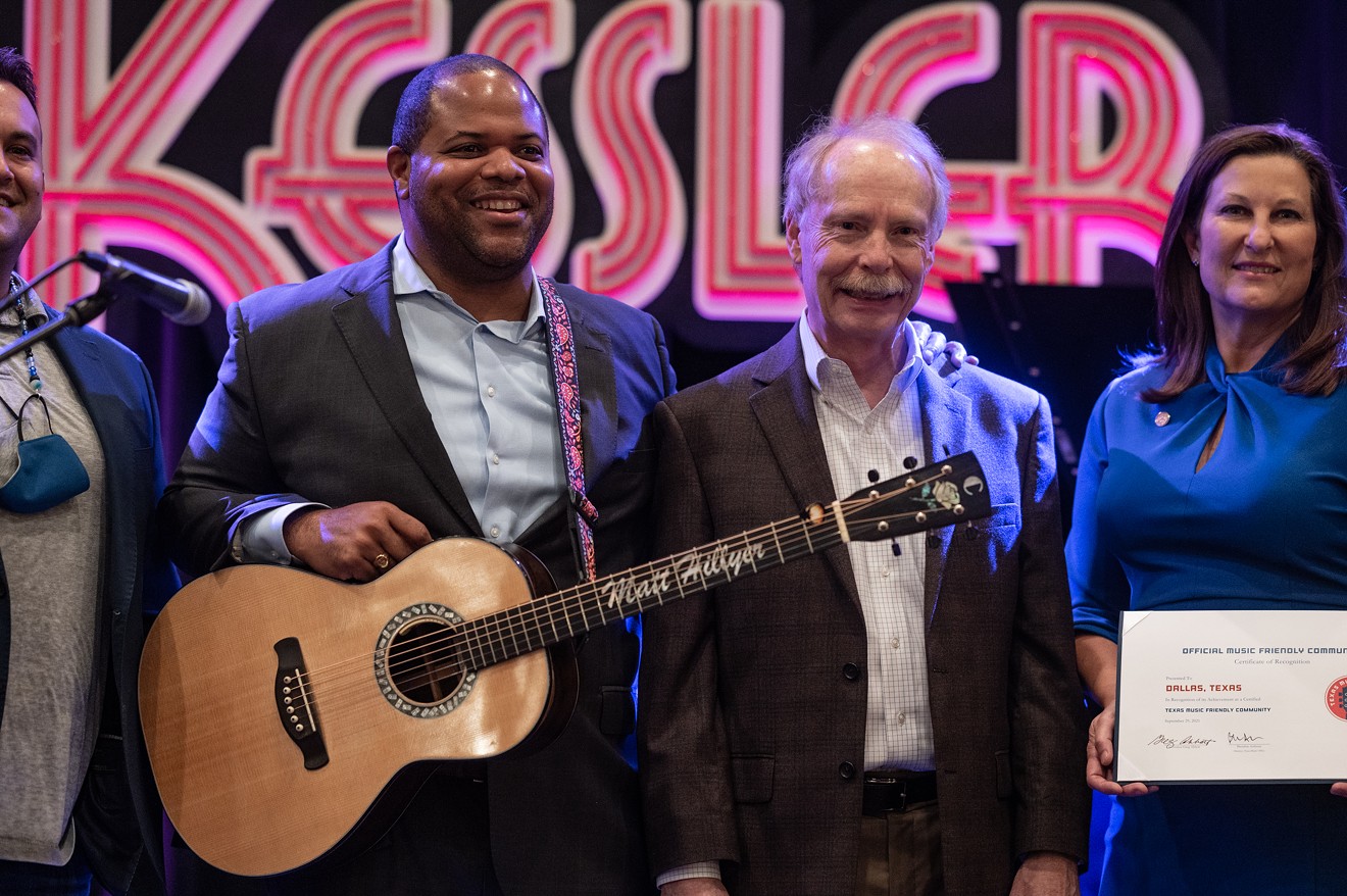 Mayor Eric Johnson was at The Kessler on Wednesday morning to receive the official certification naming Dallas a "Music-Friendly City."