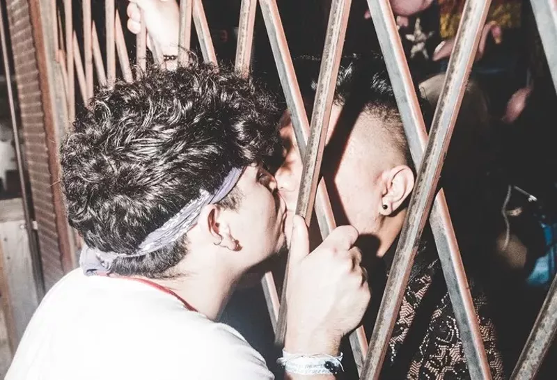 Image: Kissing to kick of Pride Month in Dallas