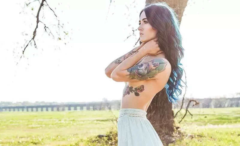 Image: Lawren Boe got her first tattoo when she was 18.