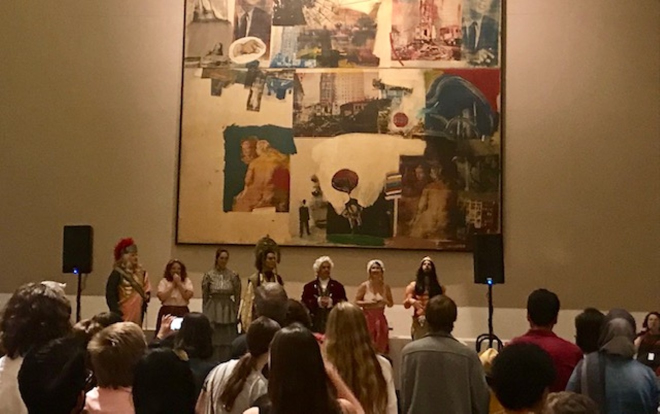 The suspect lineup may seem familiar at the DMA's murder mystery: They're all painting subjects come to life.