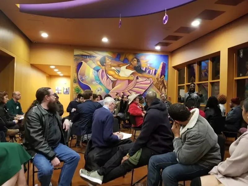 Image: The Dallas Office of Cultural Affairs has been on a fact-finding mission, gathering creative groups from around the city on a weekly basis.