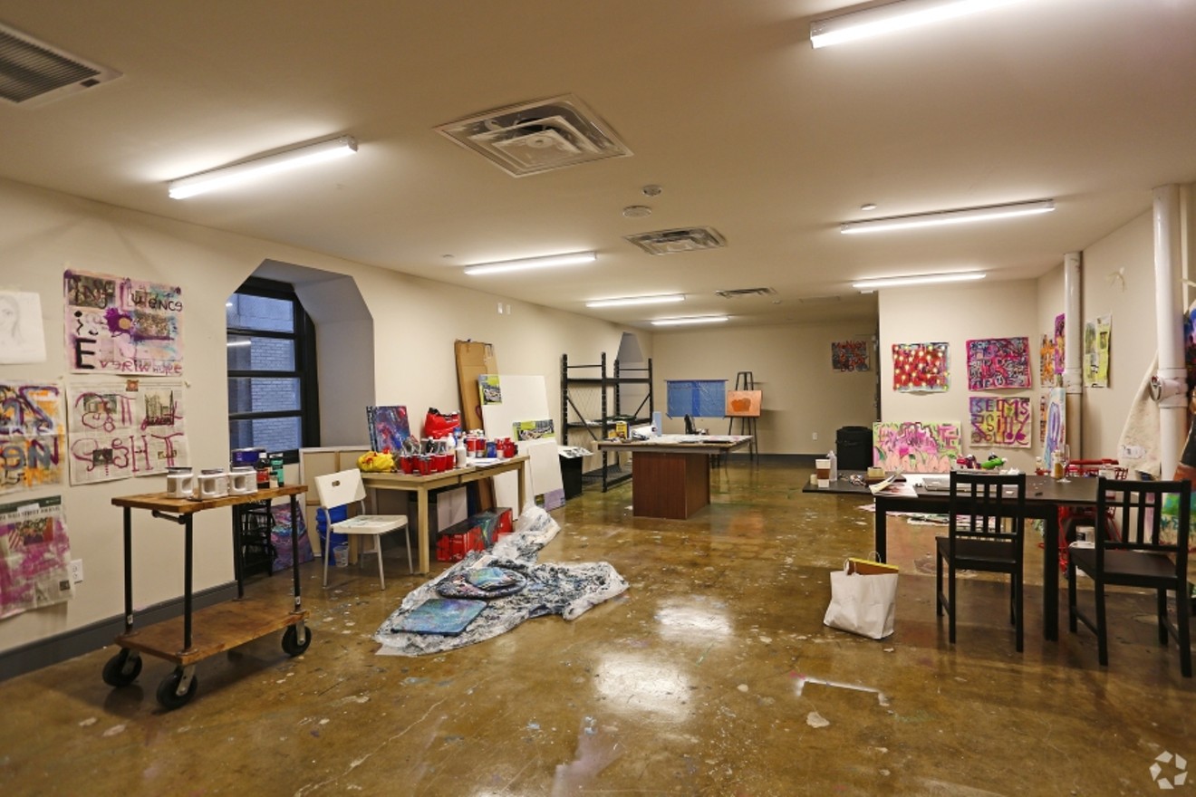 The art room at 1900 Pacific