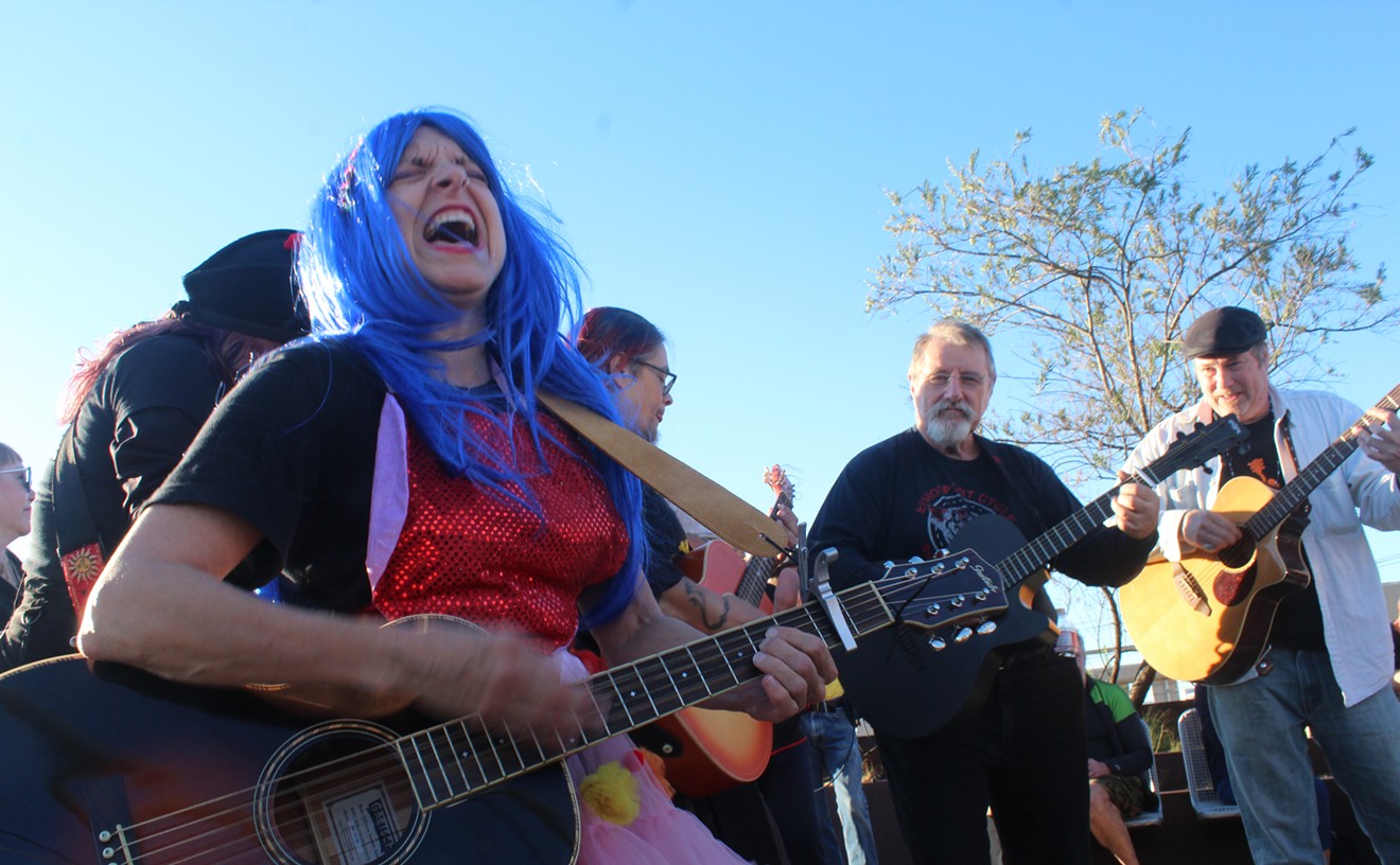 Dallas Musicians Rally for Peace, Once Again, by Openly Carrying Their Guitars