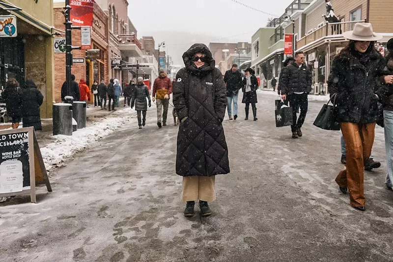 Image: Dallas' new film commissioner, Katie Schuck, braved the cold in Park City, Utah, to try to drum up more film production here.