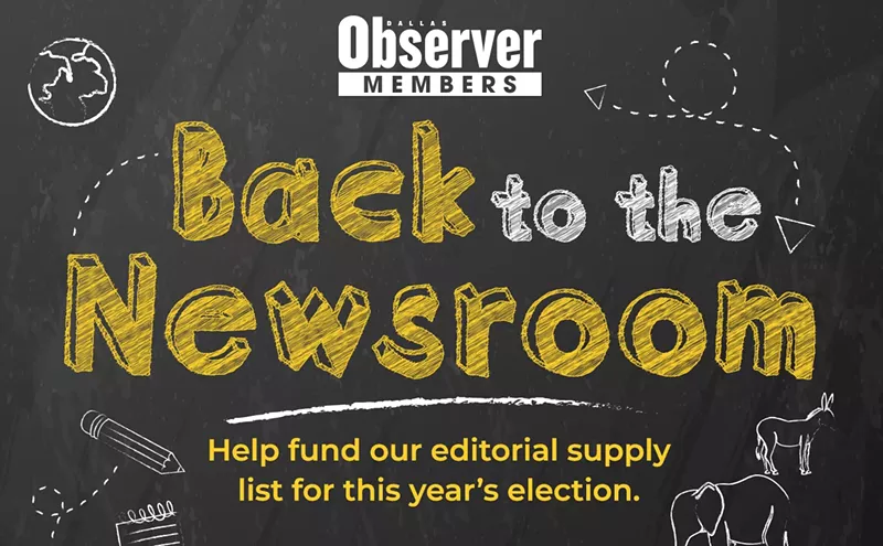 Image: Dallas Observer Kicks Off Summer Membership Drive