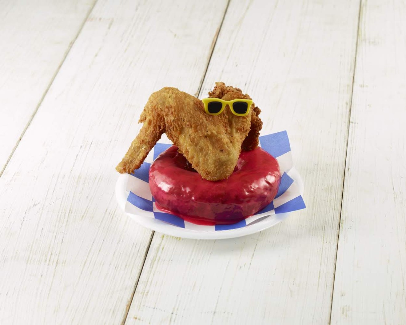 Big Red Chicken Bread: complete with a sunglasses-wearing chicken wing
