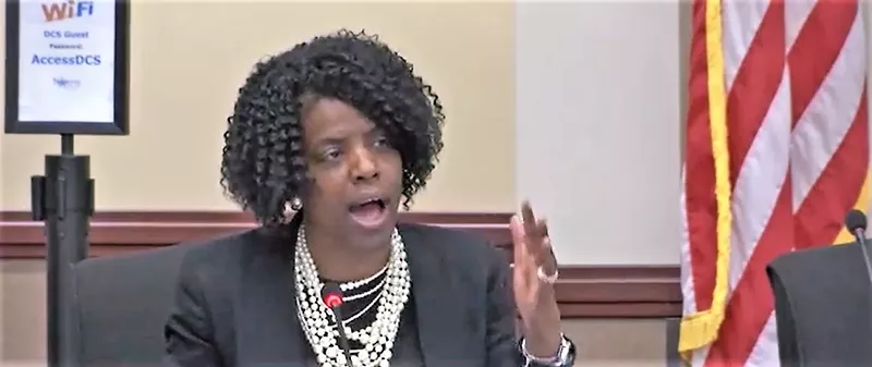 Image: Dallas school trustee Bernadette Nutall, a fierce foe of school reform and charter schools, sees no conflict in taking money indirectly from Charles Koch, the nation's best known proponent of charters and privatization.