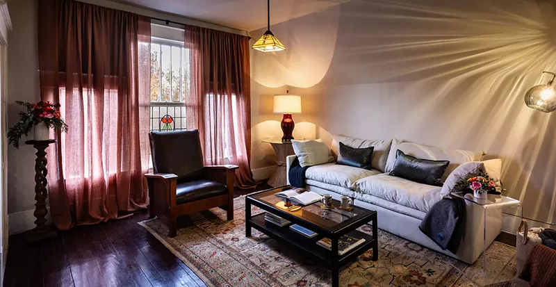 Image: The renovated living space above Dude, Sweet Chocolate preserves the feel of the 125-year-old house in Bishop Arts District.