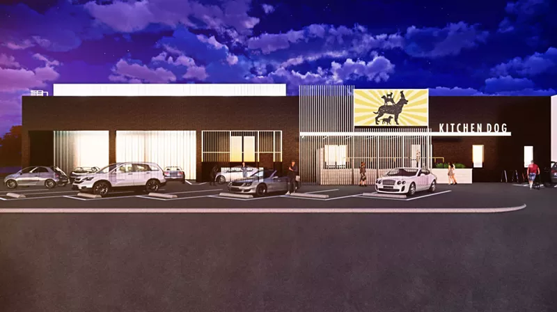 Image: An architectural rendering of Kitchen Dog Theater's new home in the Design District, coming in August.