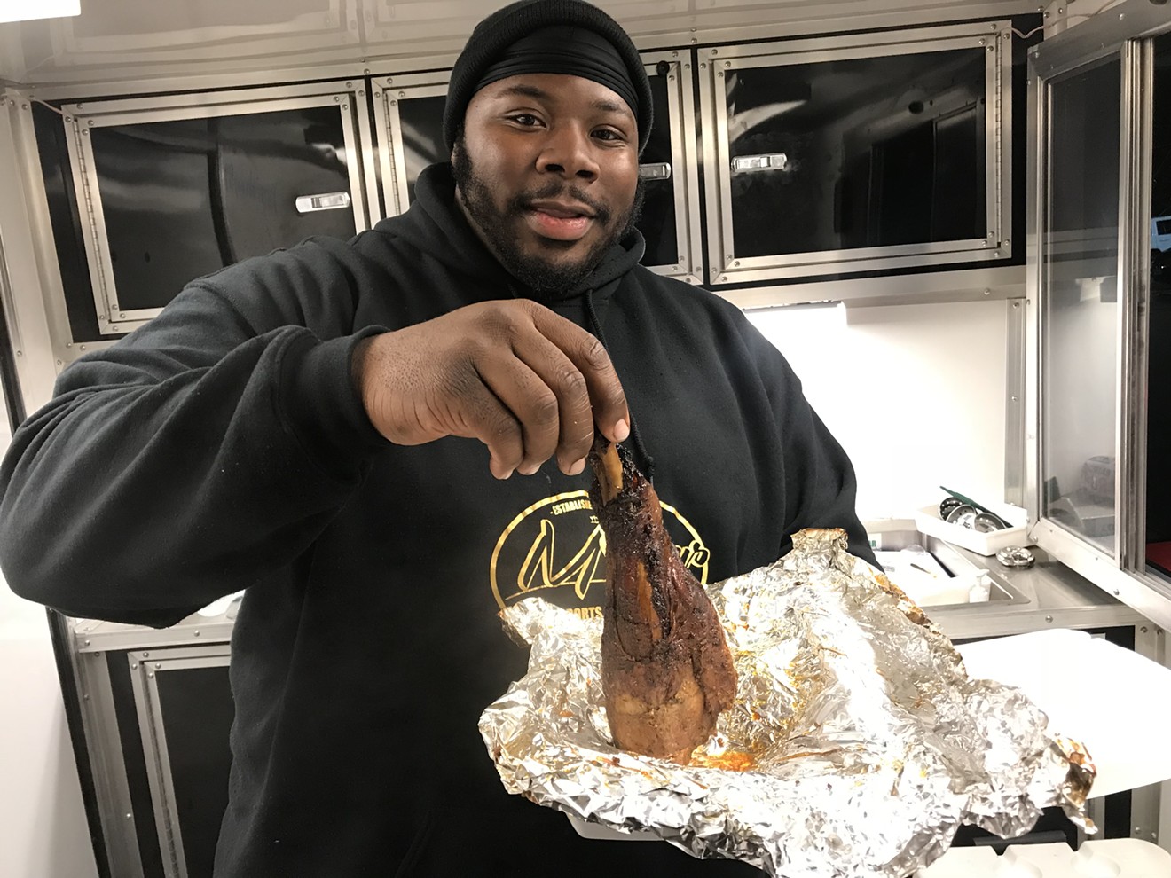 For Corey Bradley Jr. of Corey's Catering, turkey legs aren't just for the state fair.