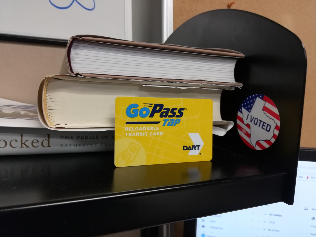 One of DART's new GoPass TAP contact-less payment cards.