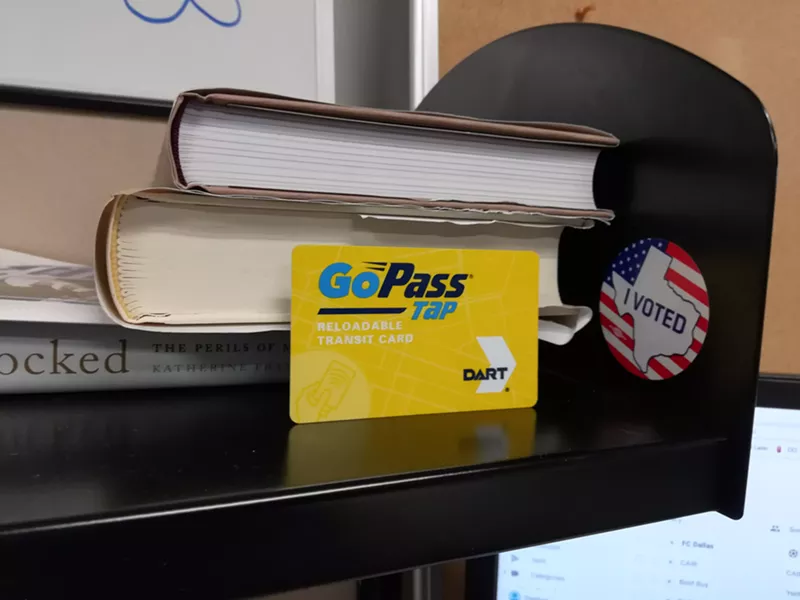 Image: One of DART's new GoPass TAP contact-less payment cards.