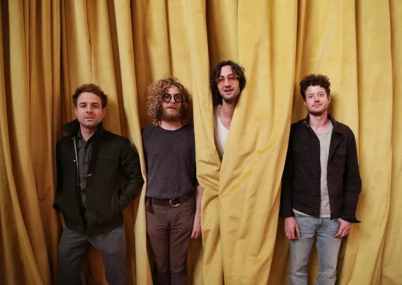 Image: Taylor Goldsmith (far left) peels back the curtain on Dawes’ creative process.