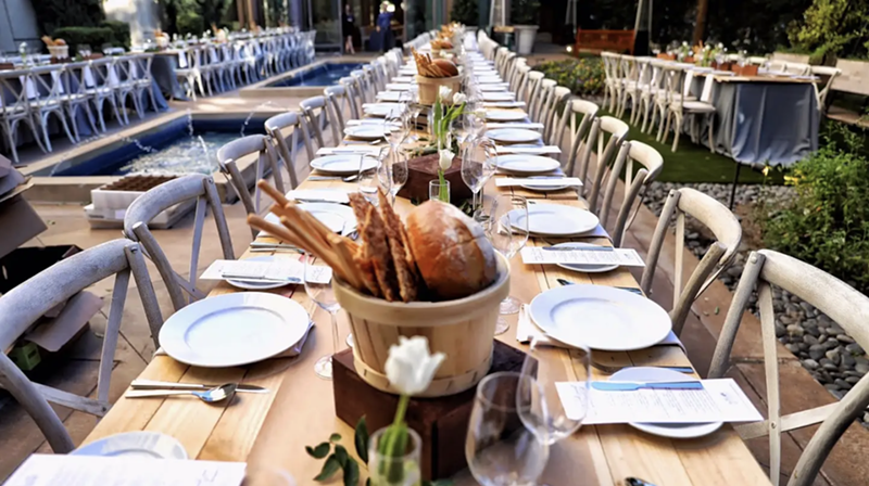 Image: A long table dinner will take over the exterior of Fearing's Restaurant this October.