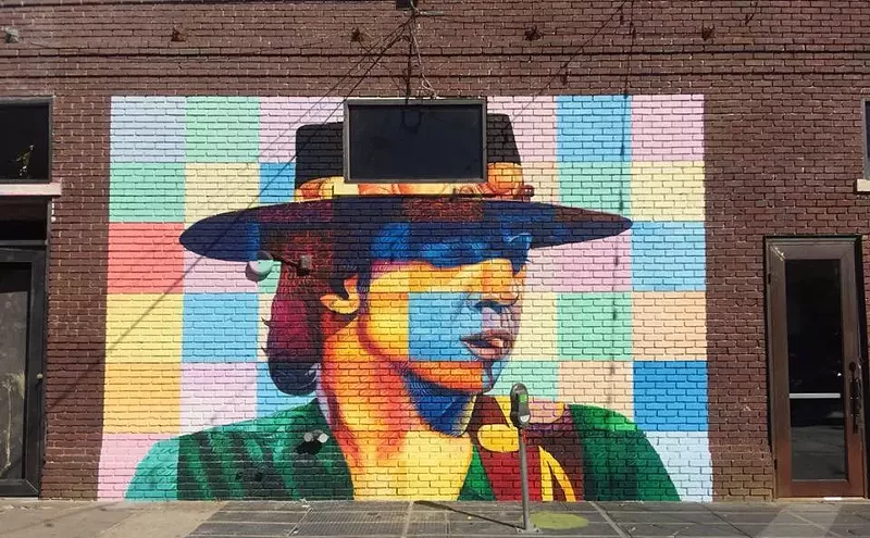 Image: Deep Ellum Didn't Have Any Stevie Ray Vaughan Murals Until an Artist Created 3 This Year