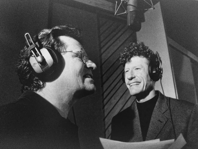 Image: Delbert McClinton (left) with Lyle Lovett