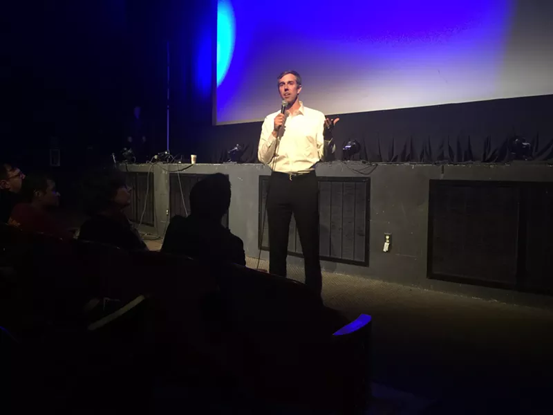 Image: U.S. Rep. Beto O'Rourke met with a packed house for a town hall Friday night at the Texas Theatre in Oak Cliff.