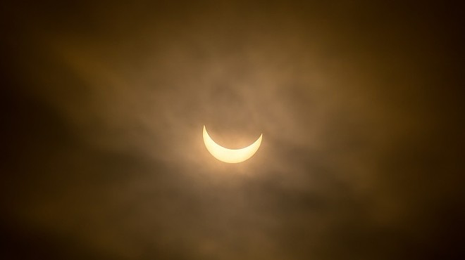 A partial solar eclipse