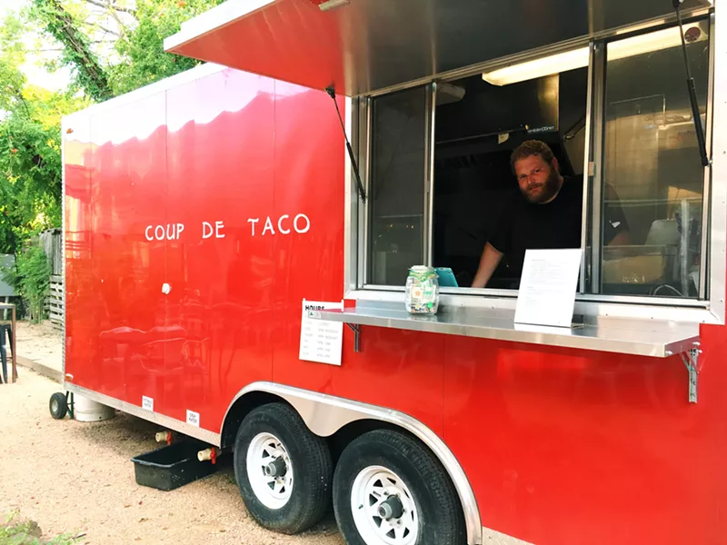 Image: Coup D'etaco owner Josh Lang is getting out of the food truck business after running Harvest House's resident taco truck for two years.