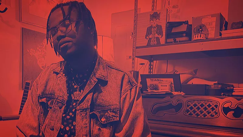 Image: Justin King isn't selling a rap dream but a sober reality: He has one car, one girlfriend and recently lost his parents.
