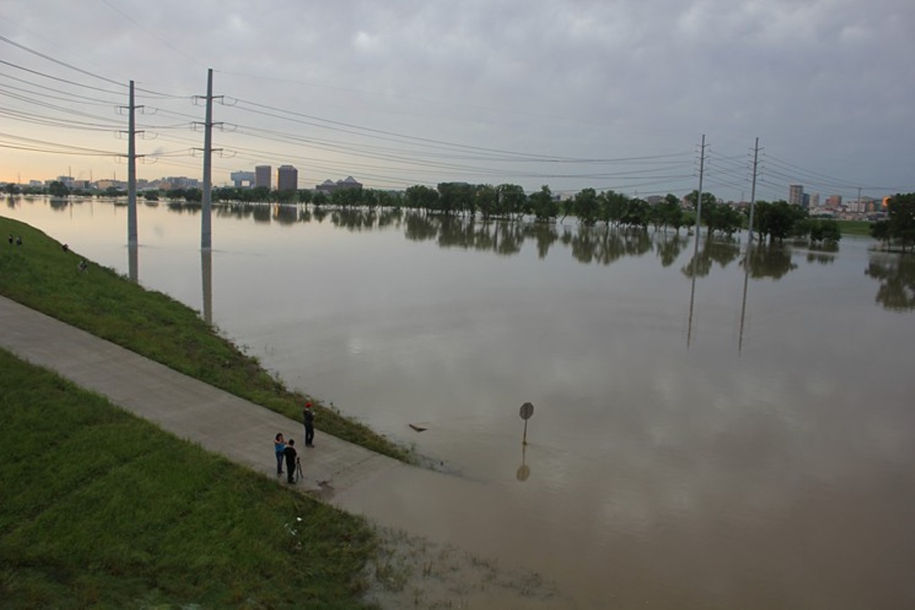 In 2015, the Trinity River through downtown rose to high levels as reservoirs upstream exceeded their limits.
