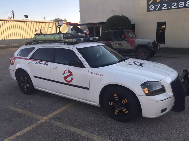 Image: This 2007 Dodge Magnum has been the official car of the Dallas-Fort Worth Ghostbusters cosplay franchise for the last three years. Franchise leader and car builder Derrick Dorman is putting it up for sale.