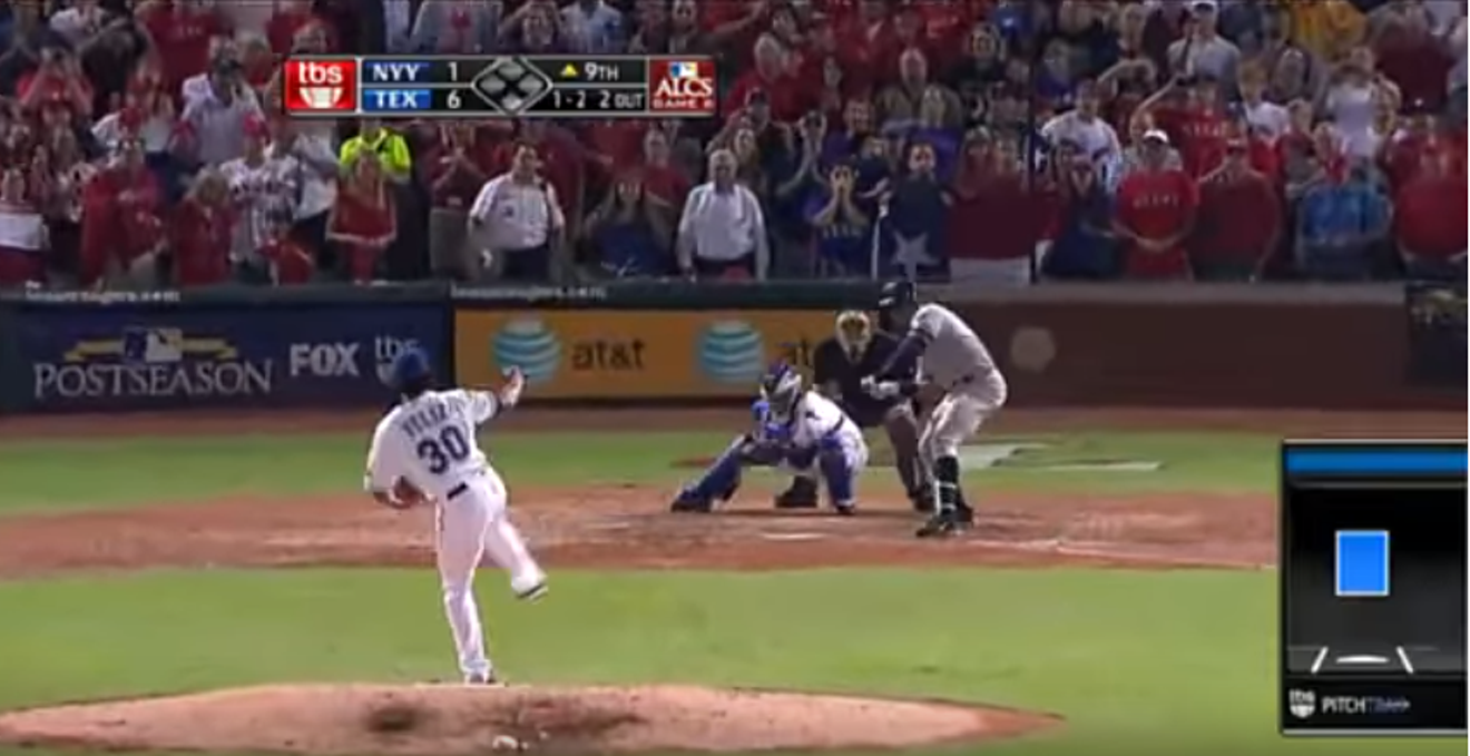 The moment the Rangers made the 2010 World Series.