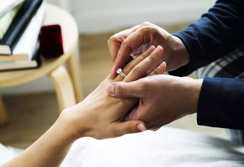 Image: Now there's a step for when you're engaged to be engaged.