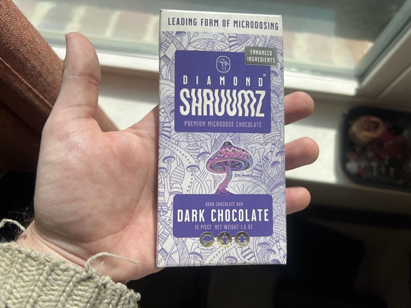 We bought this Diamond Shruumz candy bar at a health and wellness shop in Frisco days after the FDA put out warnings about the company's products being linked to illness.