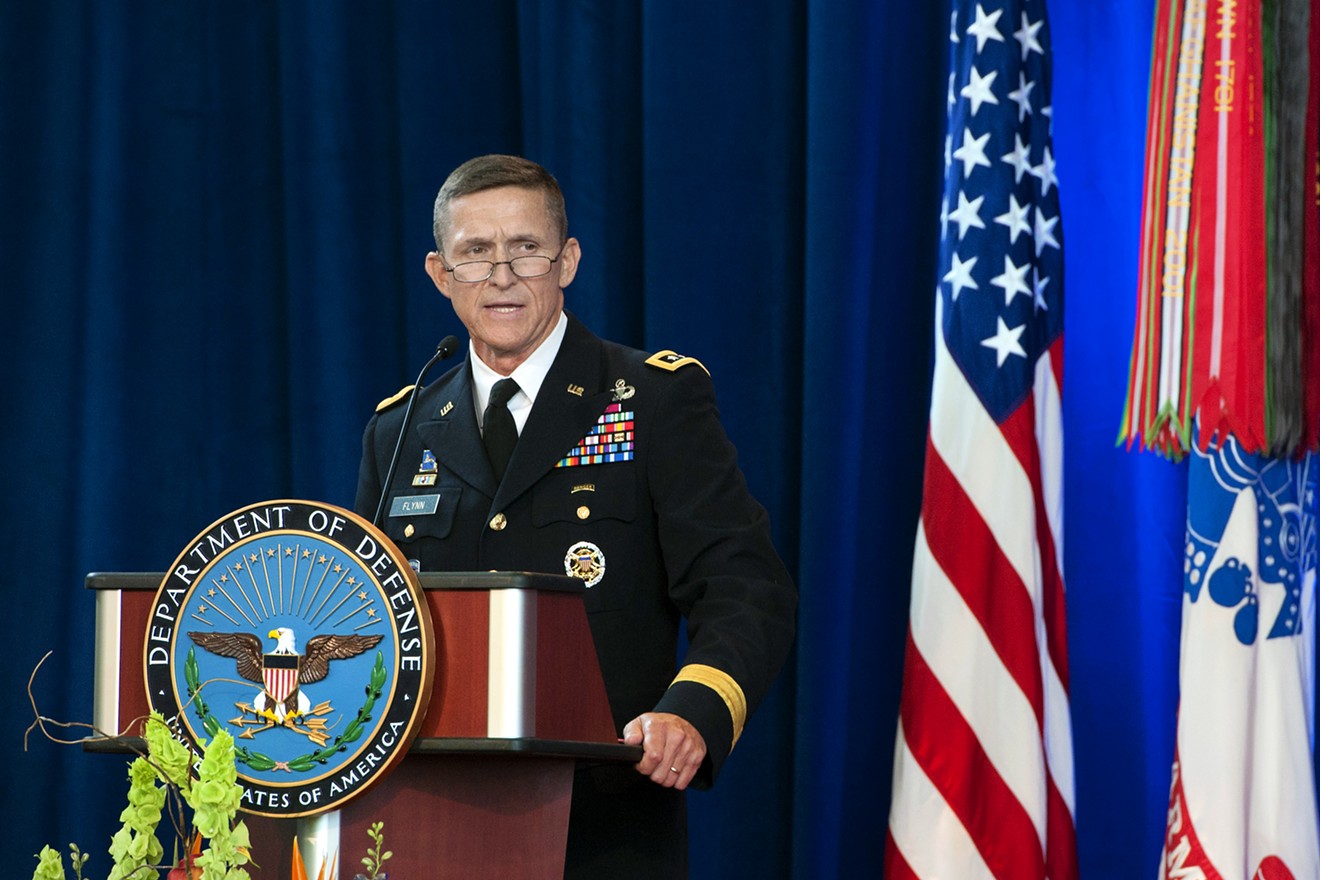 Retired Gen. Michael Flynn, who served as a national security advisor for former President Donald Trump, appeared to call for a military coup in the U.S.