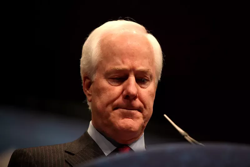 Image: Some are wondering whether U.S. Sen. John Cornyn knows the meaning of "satire."