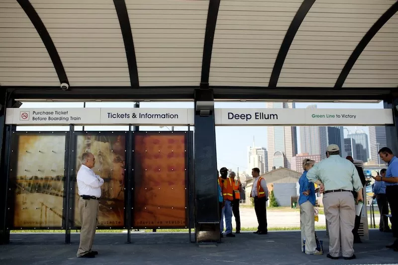 Image: DART's Deep Ellum Station, which is sure to be stocked with revelers New Year's Eve