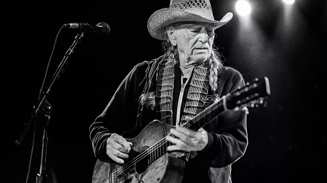 Willie Nelson performing live.