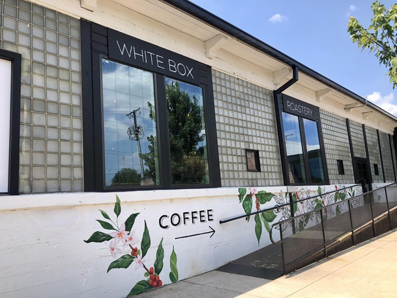 White Box Roastery is located in McKinney's historic Cotton Mill Market.