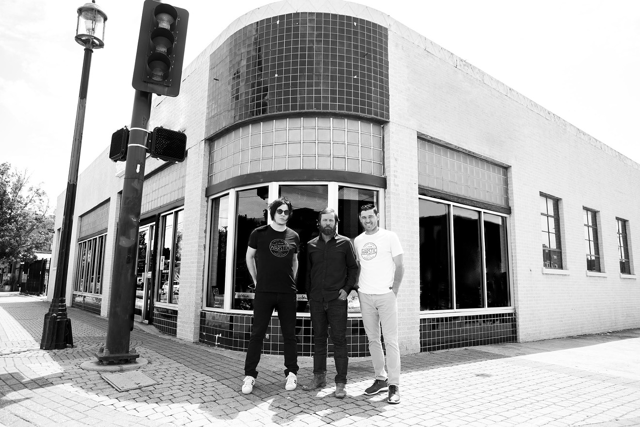 From left: Jack White, Ben Jenkins and Ian Kinsler in front of Warstic's new U.S. headquarters.