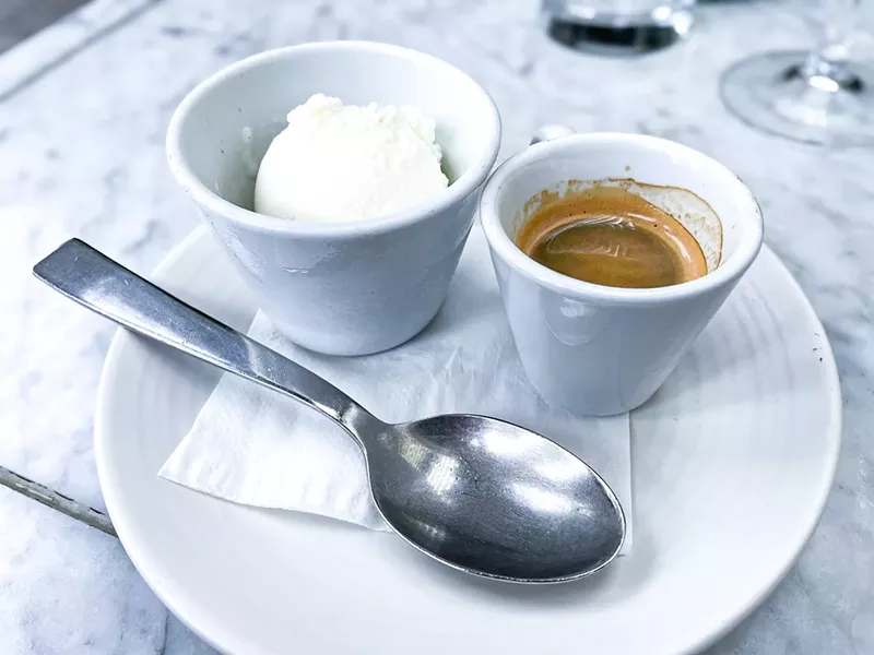 Image: affogato gelato espresso