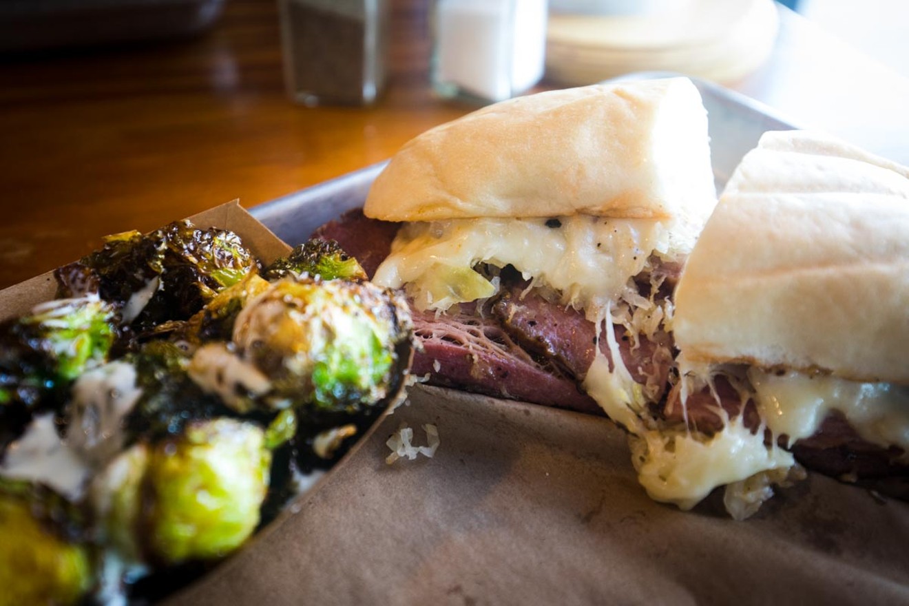 The Jack Reubie and fried Brussels sprouts prove that 407 BBQ can do more than just the barbecue basics.