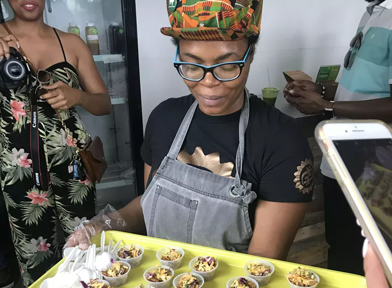 Image: Chef Kay Pierce specializes in vegan fare.