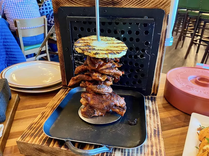 Image: These table-top mini-rotisseries were custom-made for El Patio Mex-Tex.