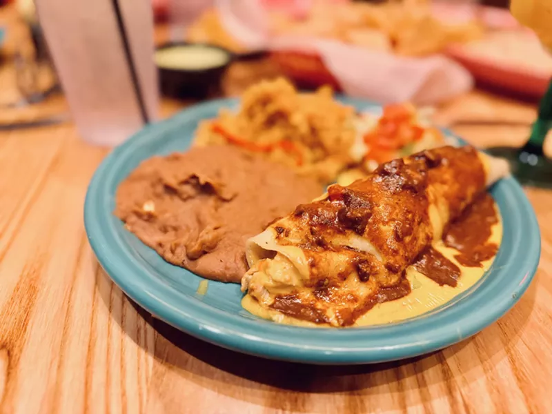 Image: enchilada plate