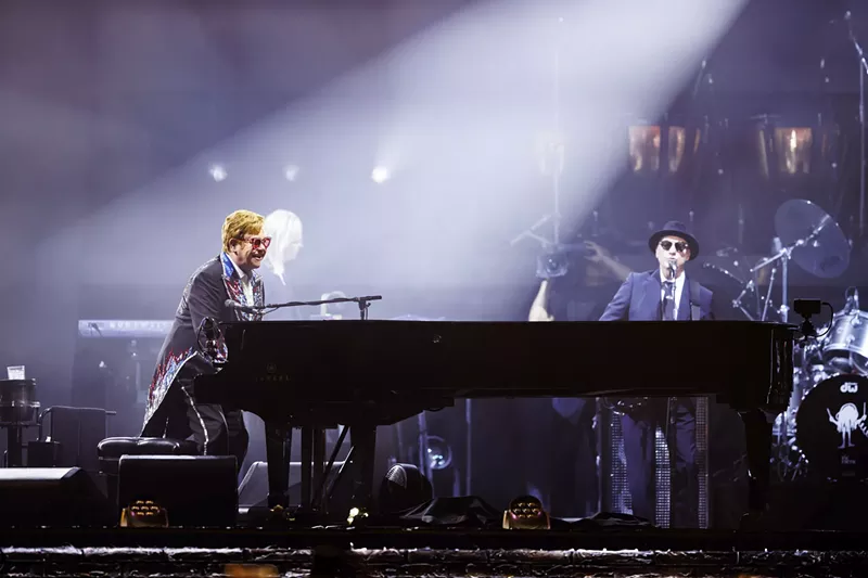 Image: Elton John said goodbye to North Texas with a final show at Globe Life Field.